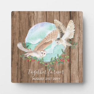 BUDGET Newlyweds Custom Wedding Gifts OWLS Plaque