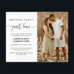 BUDGET Nothing Fancy Just Love Wedding  Flyer<br><div class="desc">elopement wedding invitations,  post wedding, wedding celebration invitations,  after party invitation card,  after wedding party invites</div>