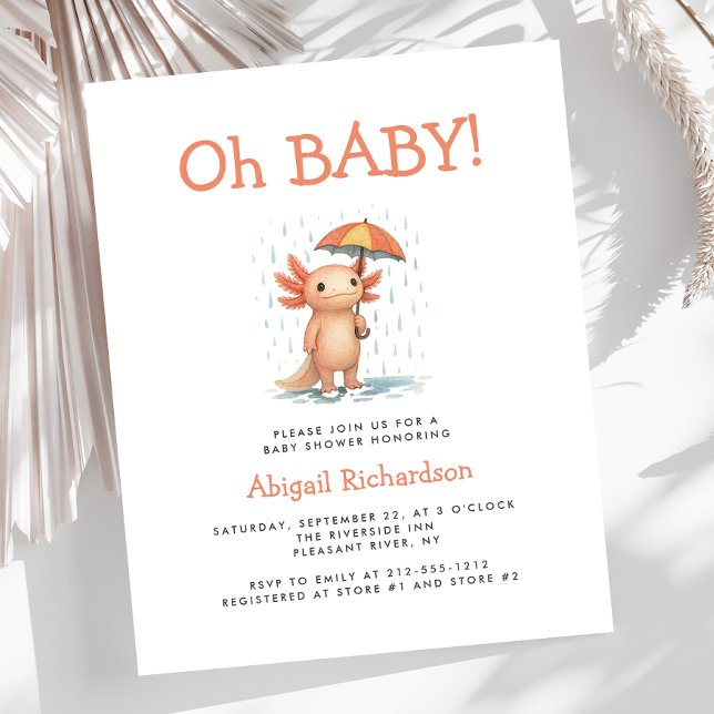 Budget Oh Baby Cute Axolotl Baby Shower (Creator Uploaded)