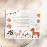 Budget Oink Moo Cock-a-doodle-doo Farm Birthday