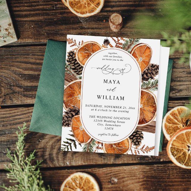 Budget Oranges Rustic Holiday Wedding (Creator Uploaded)