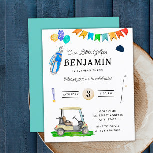 Budget Our Little Golfer Blue Cart Golf Birthday