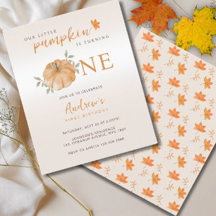 Budget Our Little Pumpkin Fall First 1st Birthday