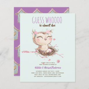 BUDGET OWL Baby Shower Guess Whooo Is Almost Due