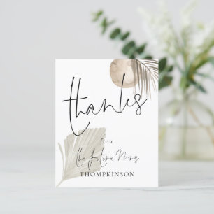 Budget Pampas Future Mrs Bridal Shower Thanks