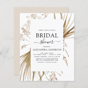 Budget Pampas Grass Bohemian Boho Bridal Shower
