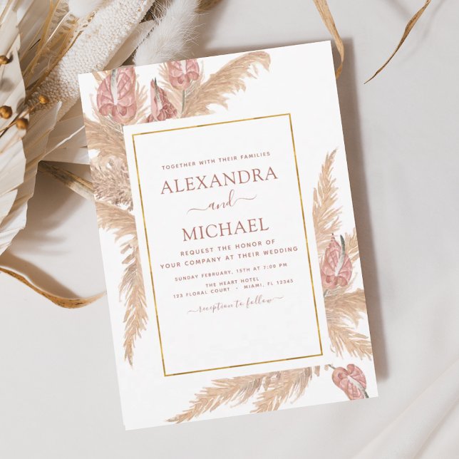 Budget Pampas Grass Bohemian Boho Tropical Wedding (Creator Uploaded)