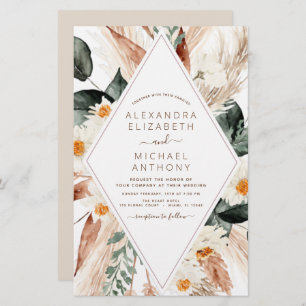 Budget Pampas Grass Boho Eucalyptus Wedding