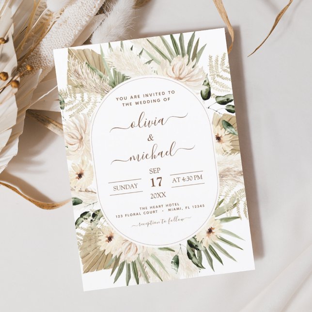 Budget Pampas Grass Boho Eucalyptus Wedding  (Creator Uploaded)