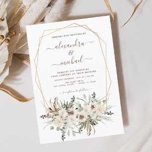 Budget Pampas Grass Boho Eucalyptus Wedding