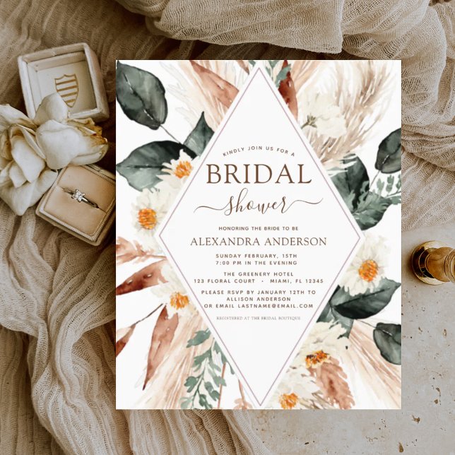 Budget Pampas Grass Bridal Shower Boho Eucalyptus (Creator Uploaded)