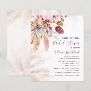 Budget Pampas Grass Terracotta Bridal Shower