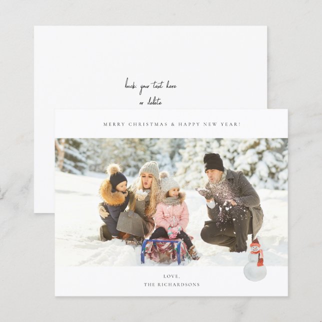 Budget Panoramic Chic H Photo - Snowman (Front/Back)