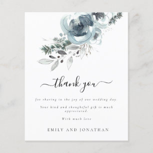 Budget PAPER Festive Floral Wedding Thank You