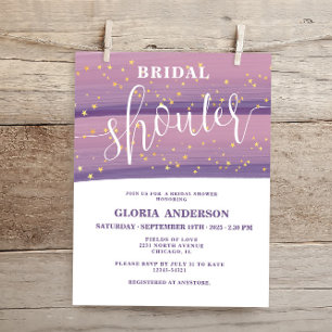 Budget Pastel Mauve Celestial Bridal Shower