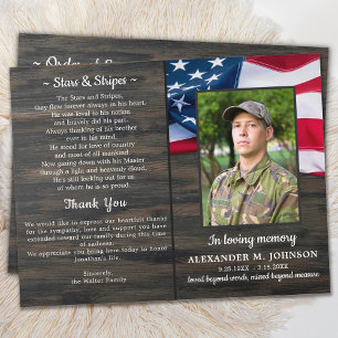 Budget Patriotic Funeral Veteran Memorial Program