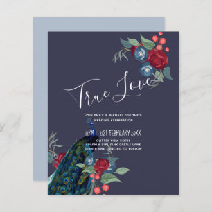 BUDGET  Peacock Blue Burgundy Winter Fall Wedding