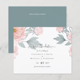 BUDGET  PEONIES Pink Sage Peach Wedding