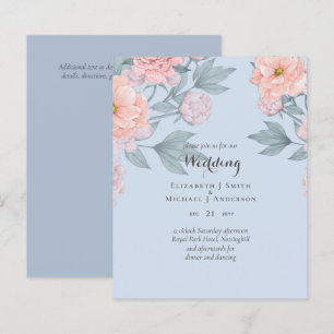 BUDGET  PEONIES Pink Sage Peach Wedding
