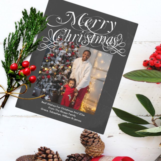 Budget Personalised Photo and Text Christmas Card (Creator Uploaded)