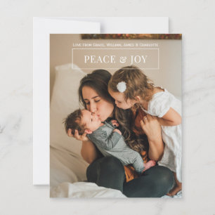 Budget Personalised Photo and Text Christmas Card