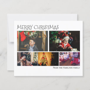 Budget Personalised Photo Christmas Card