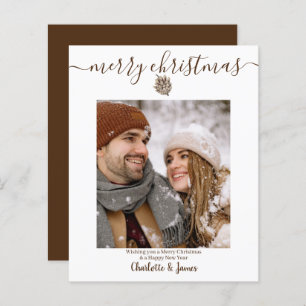 Budget Personalised Photo Christmas Card