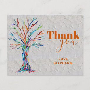 Budget Personalised Tree of Life Thank You Card