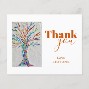 Budget Personalised Tree of Life Thank You Card