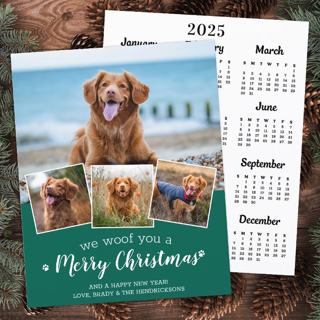 Budget Pet Dog Photo Merry Christmas 2025 Calendar (Creator Uploaded)