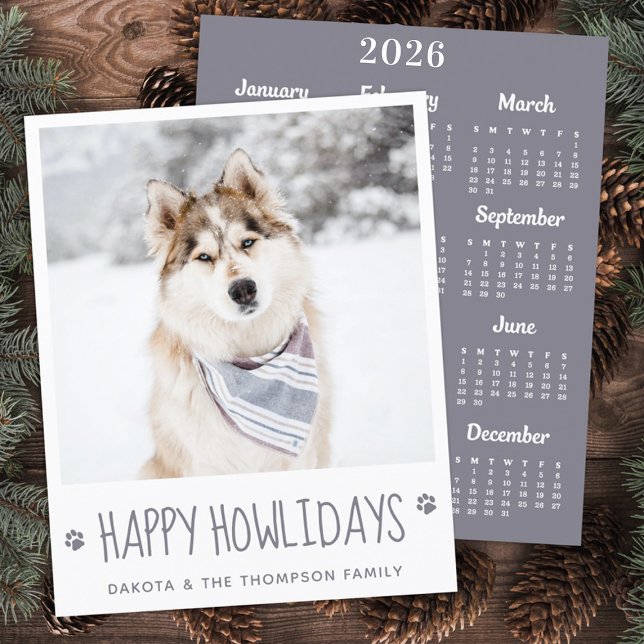 Budget Pet Photo Happy Holidays Dog 2025 Calendar (Creator Uploaded)