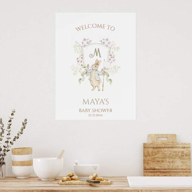 Budget Peter the Rabbit Baby Shower Welcome Sign (Kitchen)