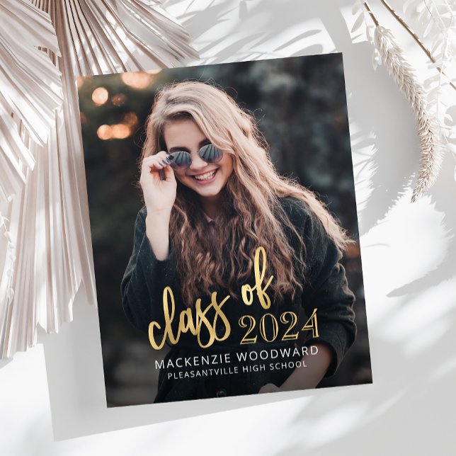 Budget Photo 2024 Gold Script Grad Announcement (Creator Uploaded)