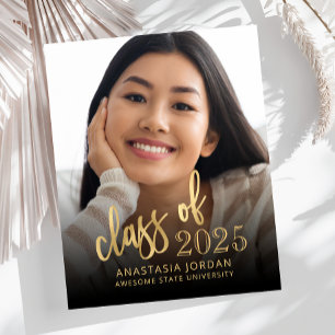 Budget Photo 2025 Gold Script Grad Announcement