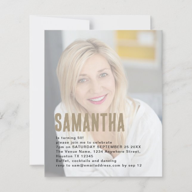 Budget Photo Background 50th Birthday Party (Front)