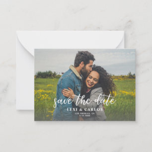 Budget Photo & Calligraphy 2A Lighter H Save Date Card