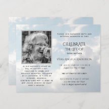 BUDGET PHOTO Celebration of Life INVITATIONS