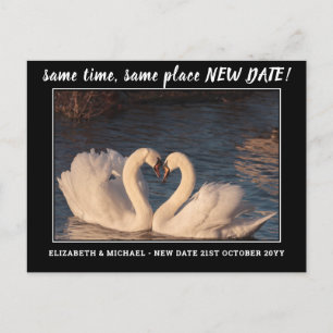 BUDGET Photo Change of Plans Save the Date Wedding Postcard