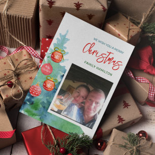 Budget Photo  Christmas Flat Card