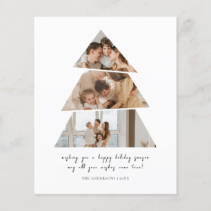 Budget Photo Christmas Tree Greetings Card