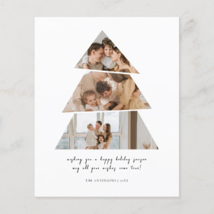Budget Photo Christmas Tree Greetings Card
