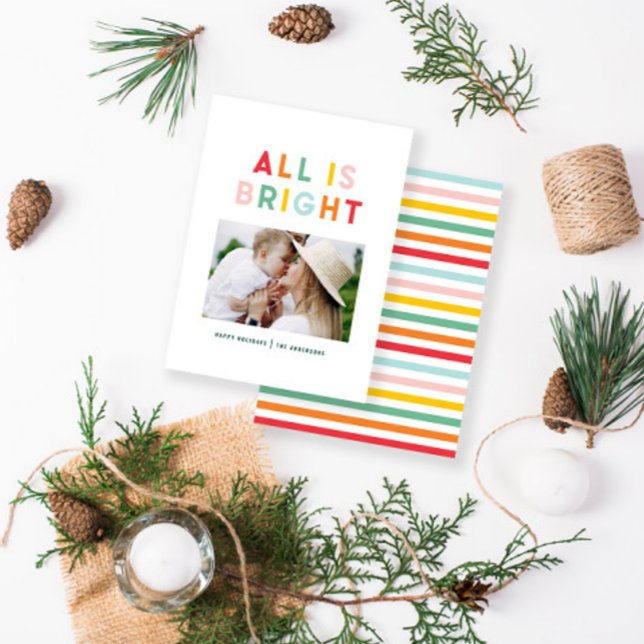 budget photo collage christmas colourful bright  card (Creator Uploaded)