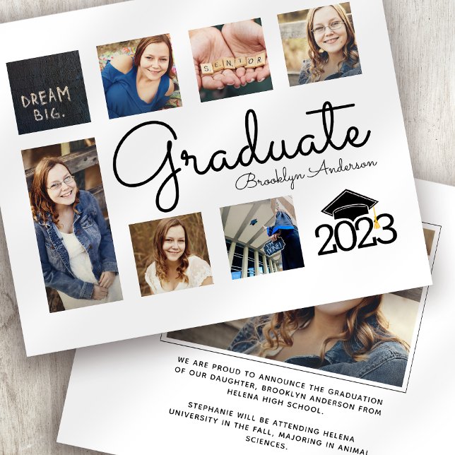 BUDGET Photo Collage Graduate Announcement (Creator Uploaded)