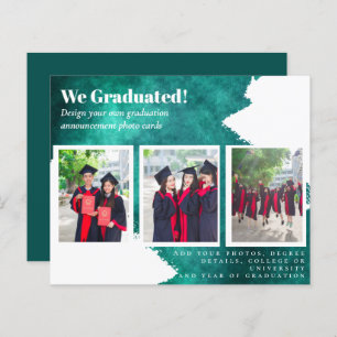 BUDGET Photo Collage GRADUATION Announcement Cards