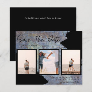 BUDGET Photo Collage Save Date Wedding Modern