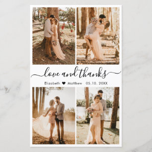 Budget Photo Collage Script Wedding Thank You 