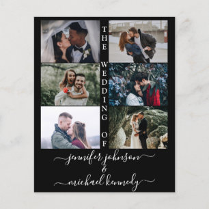 Budget Photo Collage Wedding Invitation Modern