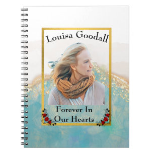 Budget Photo Cover Funeral or Memorial Guestbook  Notebook