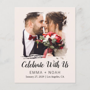 Budget Photo Cream Wedding  Flyer