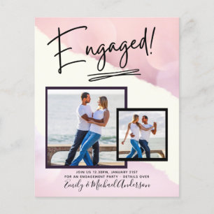 BUDGET PHOTO ENGAGEMENT Invite Announcement SCRIPT Flyer